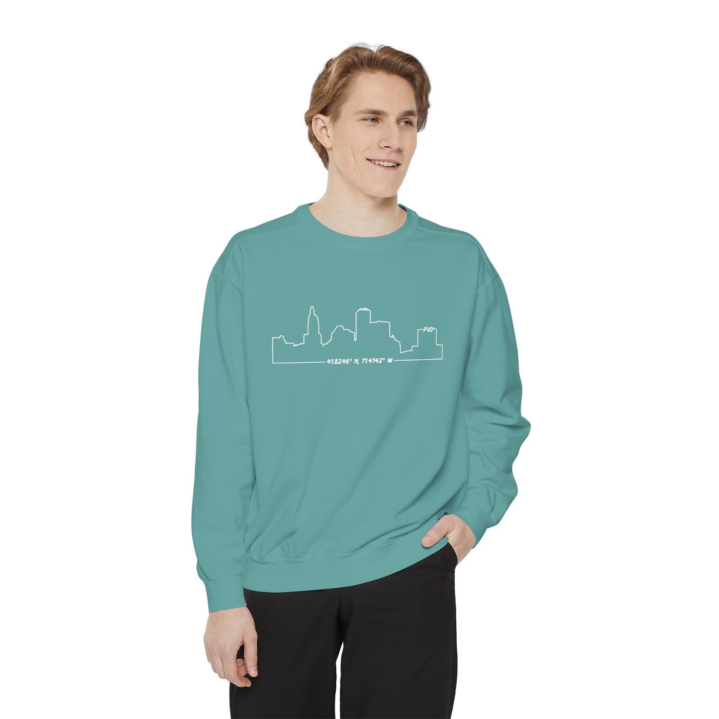 Unisex Garment-Dyed Sweatshirt - PVD Skyline