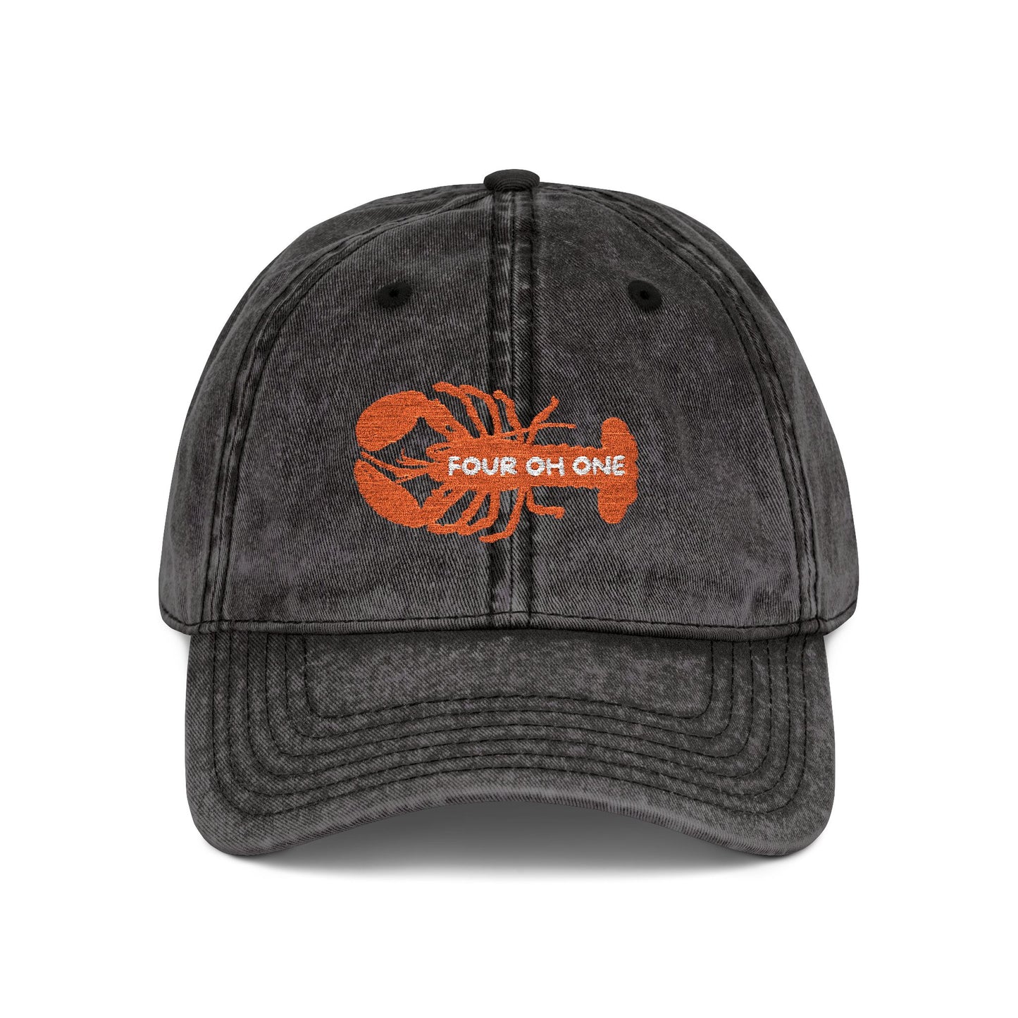 Cap with Lobster Embroidery, Rhode Island Design