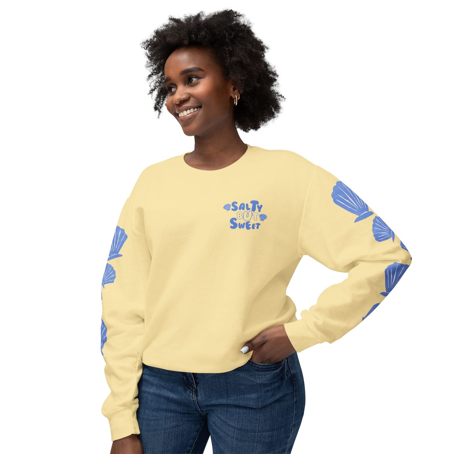 Salty But Sweet Unisex Lightweight Crewneck Sweatshirt