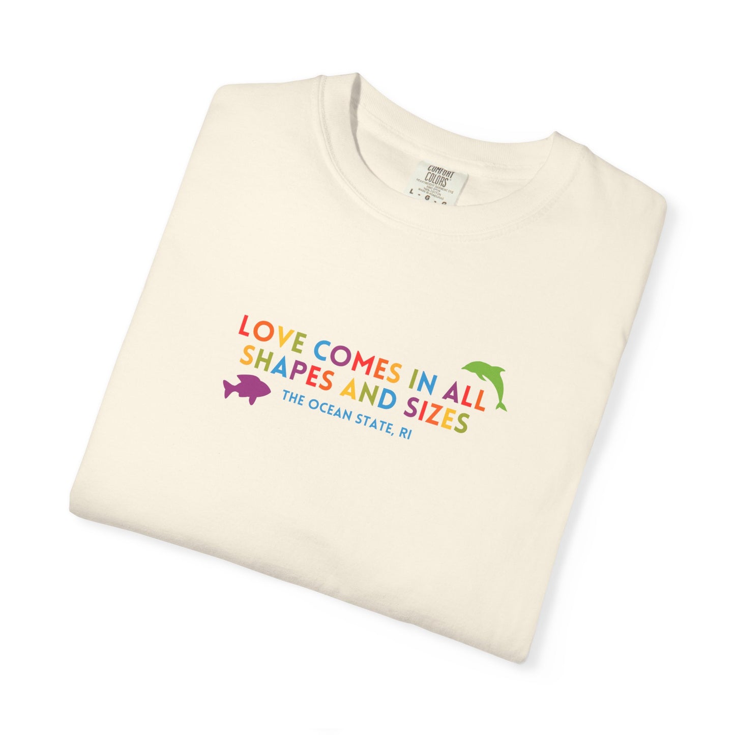 Love Comes in all Shapes and Sizes PRIDE shirts