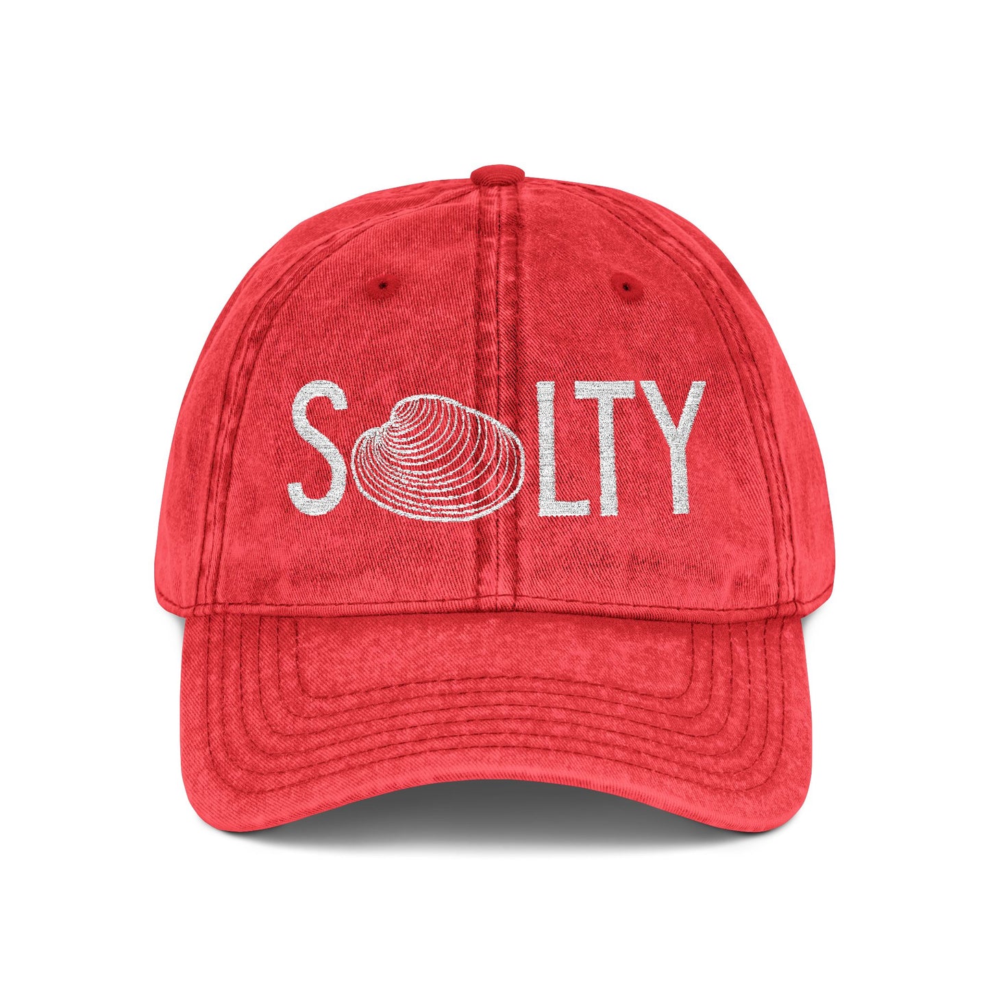 Embroidered Cap - Salty Quahog Rhode Island Themed