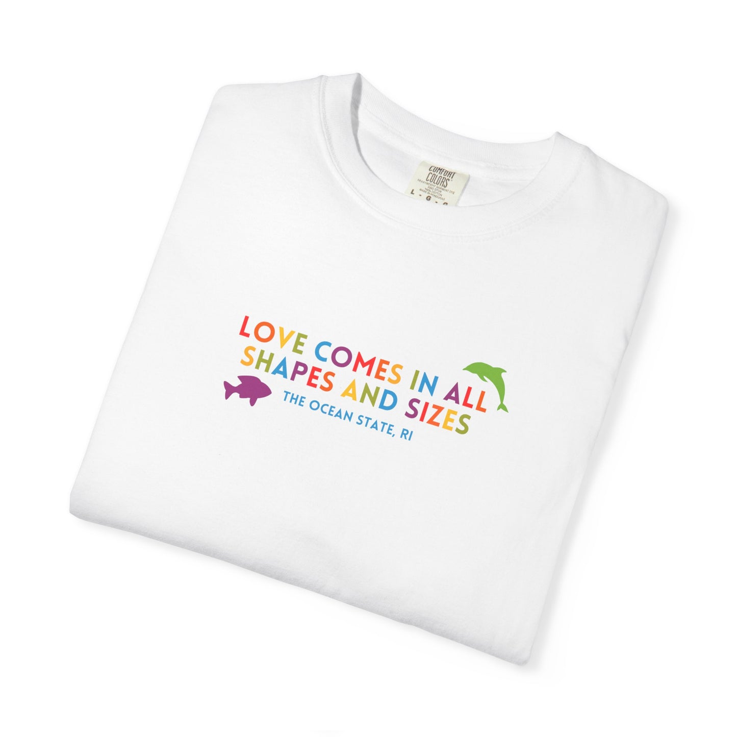 Love Comes in all Shapes and Sizes PRIDE shirts