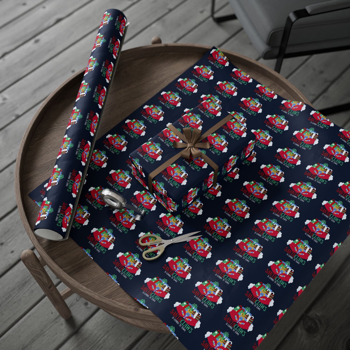 Santa Claws Wrapping Paper