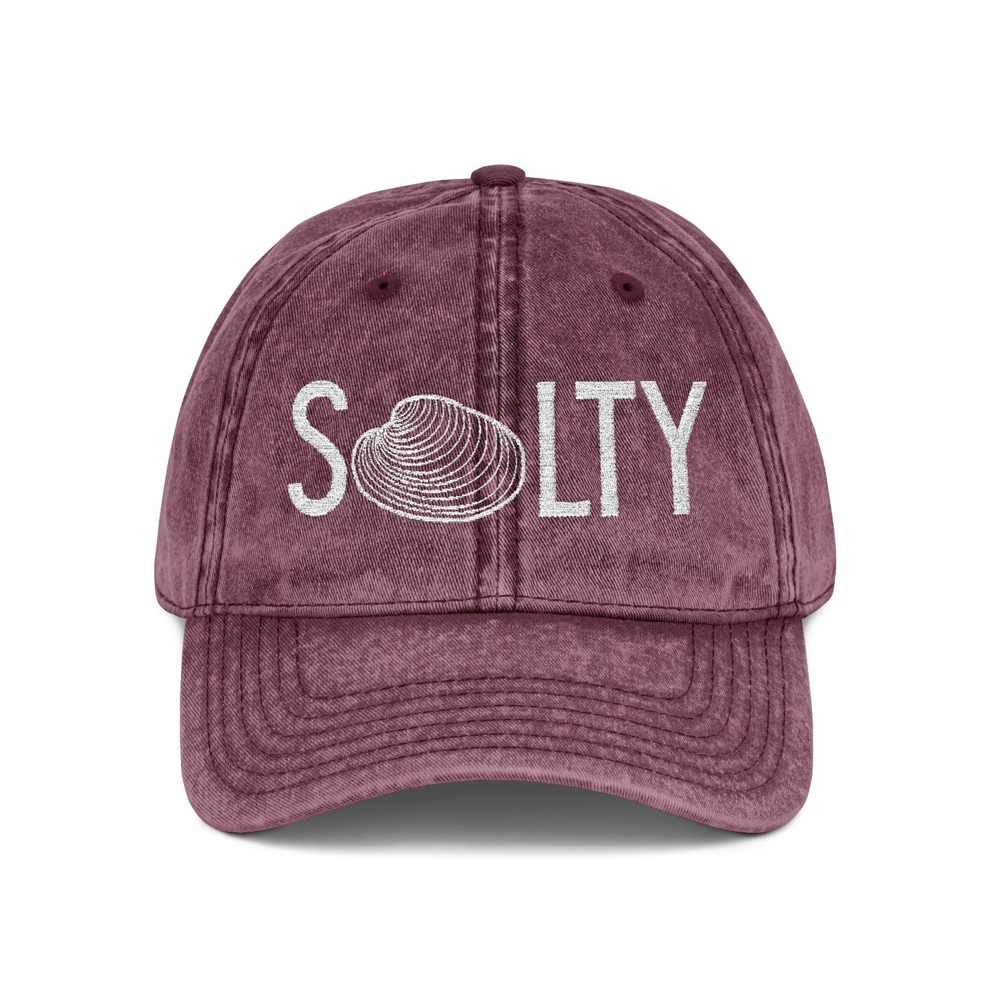 Embroidered Cap - Salty Quahog Rhode Island Themed