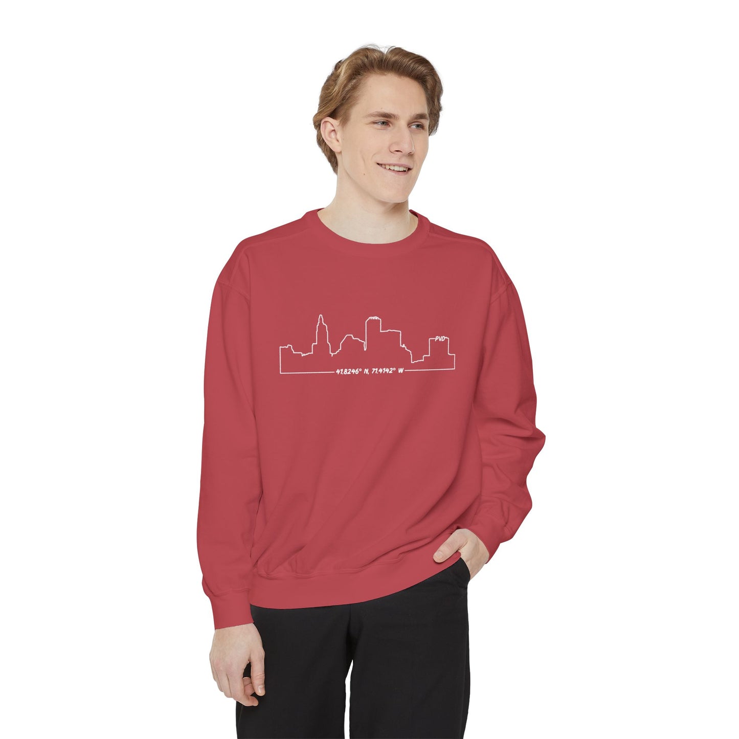 Unisex Garment-Dyed Sweatshirt - PVD Skyline