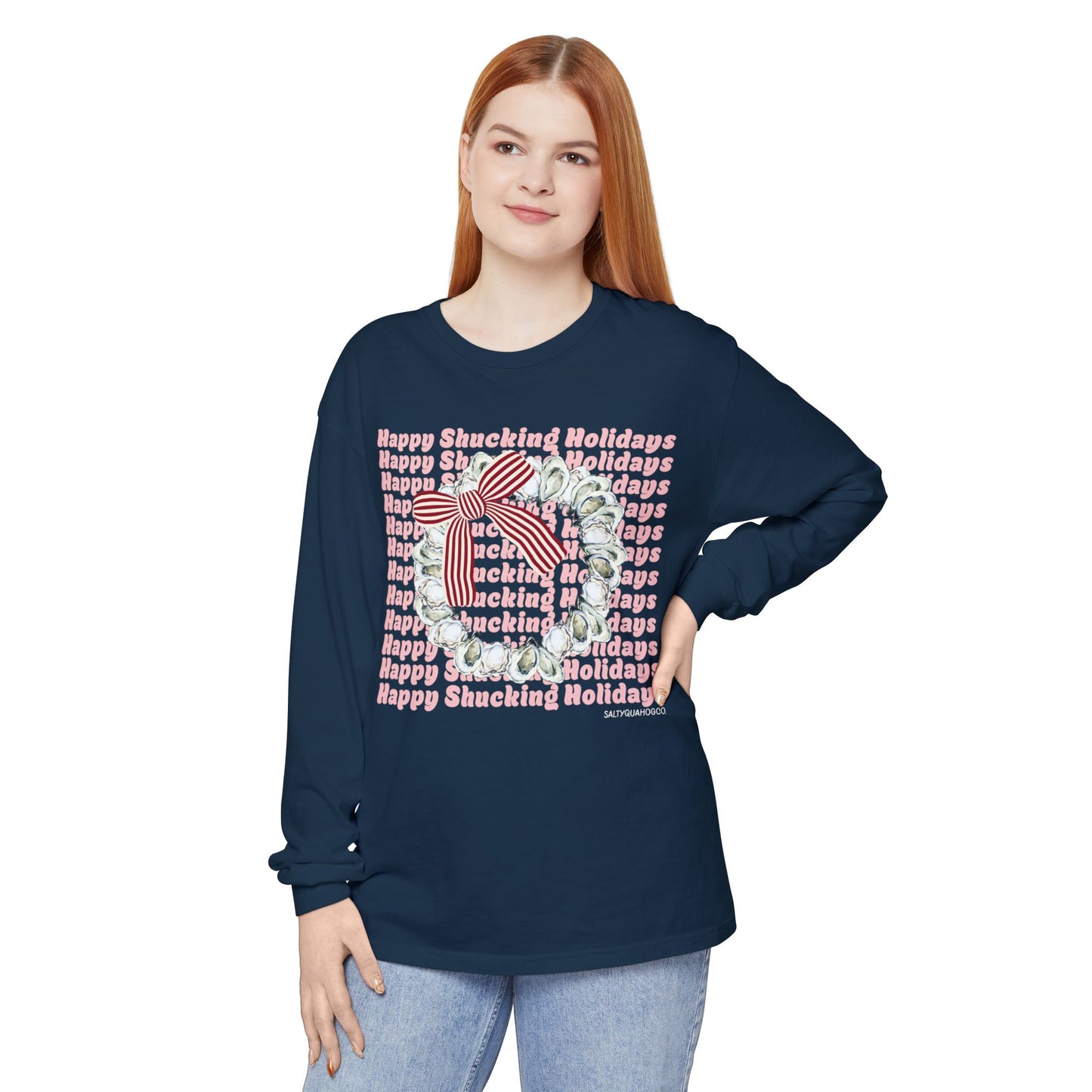 Happy Shucking Holidays Long Sleeve T-Shirt