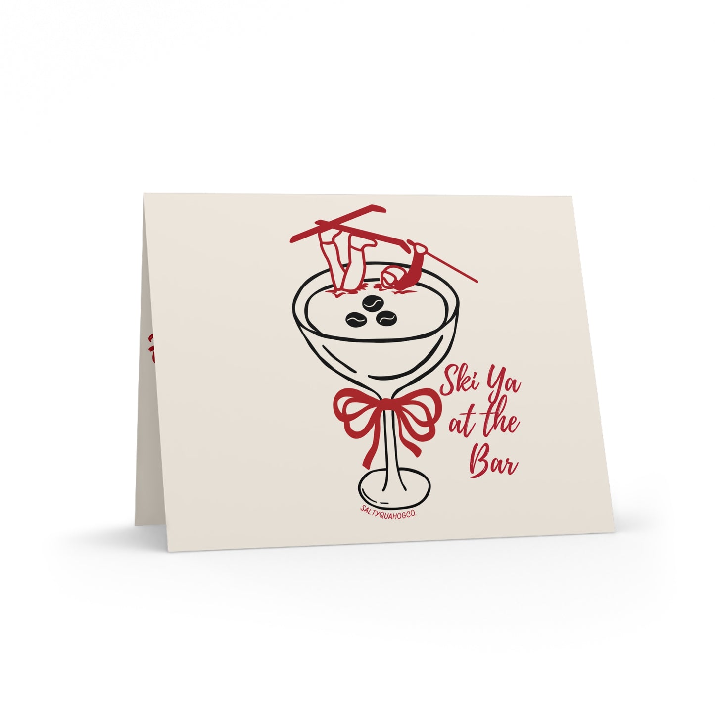 Ski Ya at the Bar-Holidays Greeting Cards (8, 16, 24 pcs)
