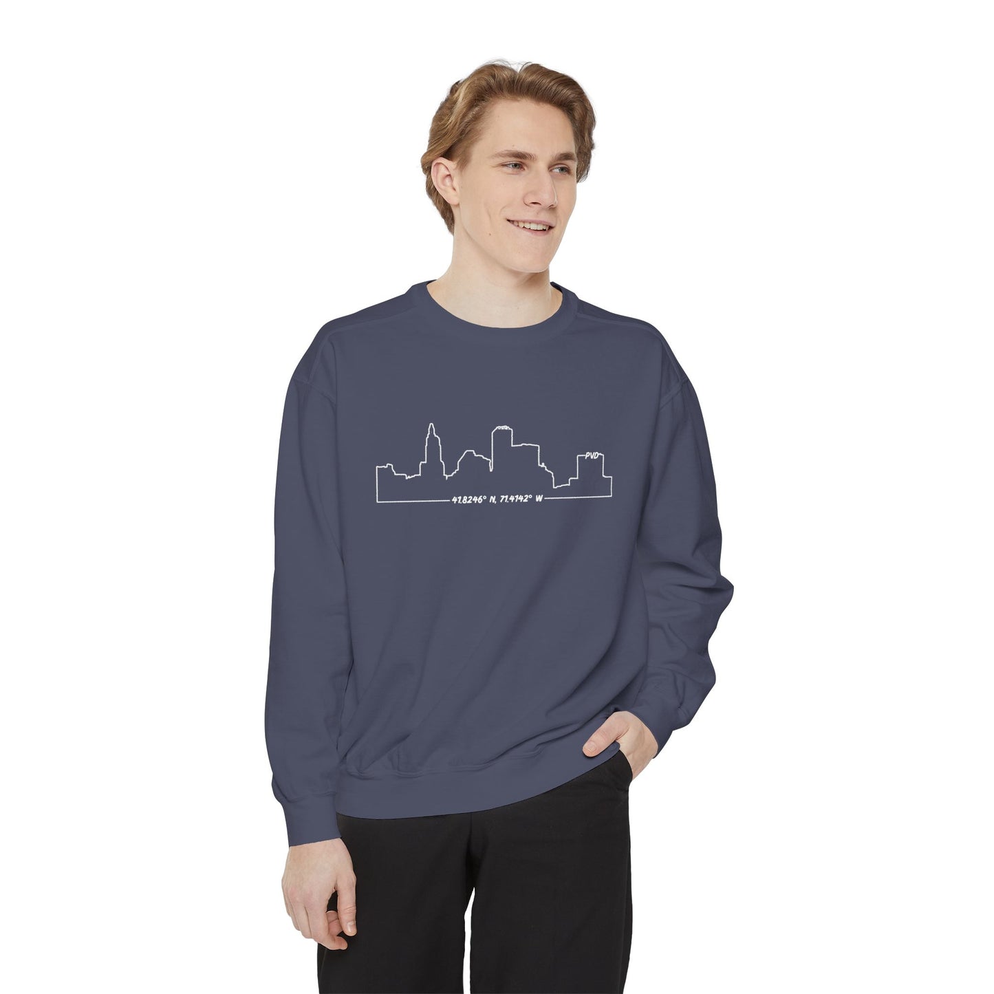 Unisex Garment-Dyed Sweatshirt - PVD Skyline