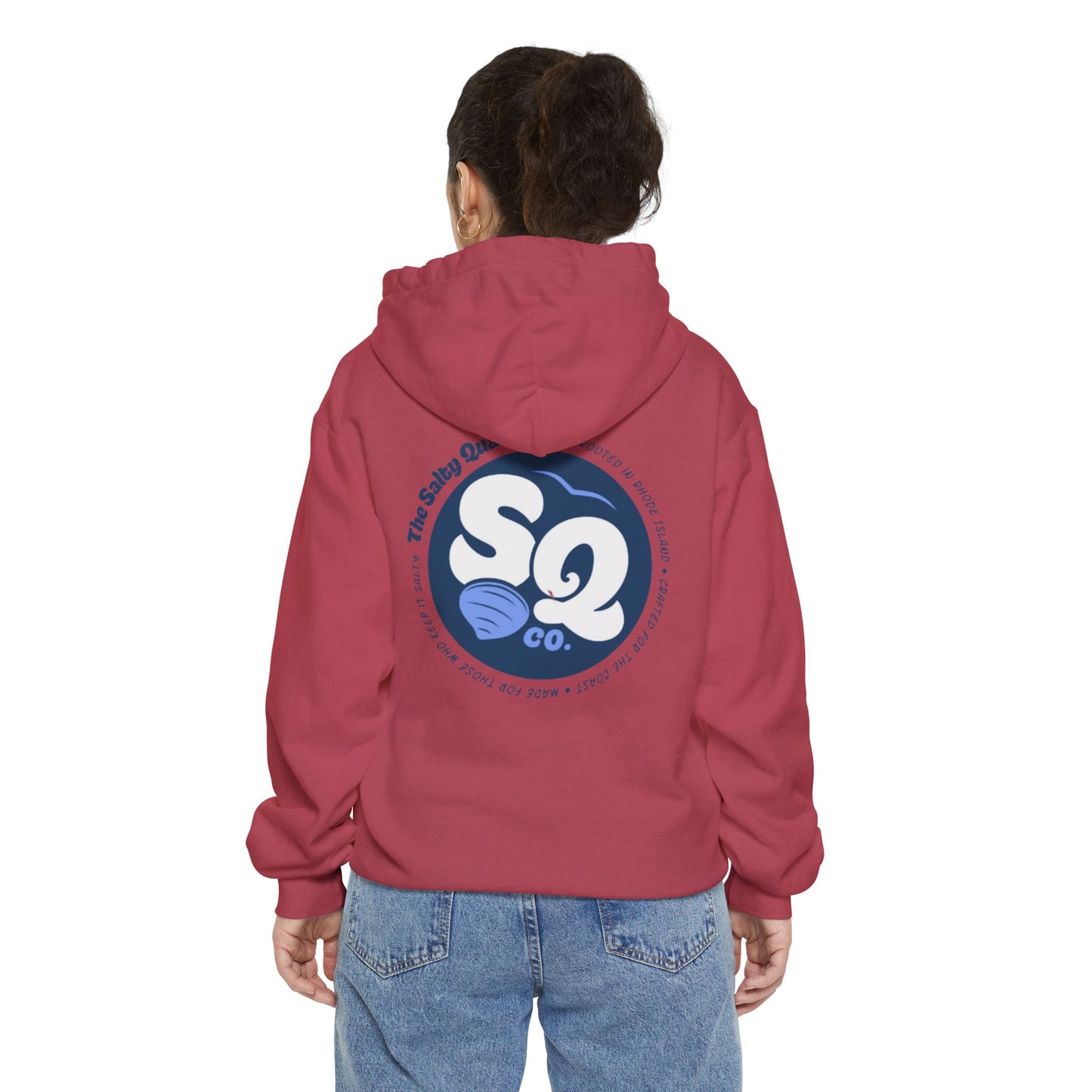 Salty. Hoodie with Logo on back