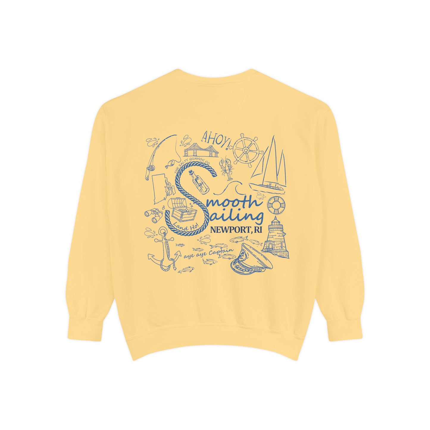 Newport Smooth Sailing Sweatshirt - Unisex Garment-Dyed Comfort