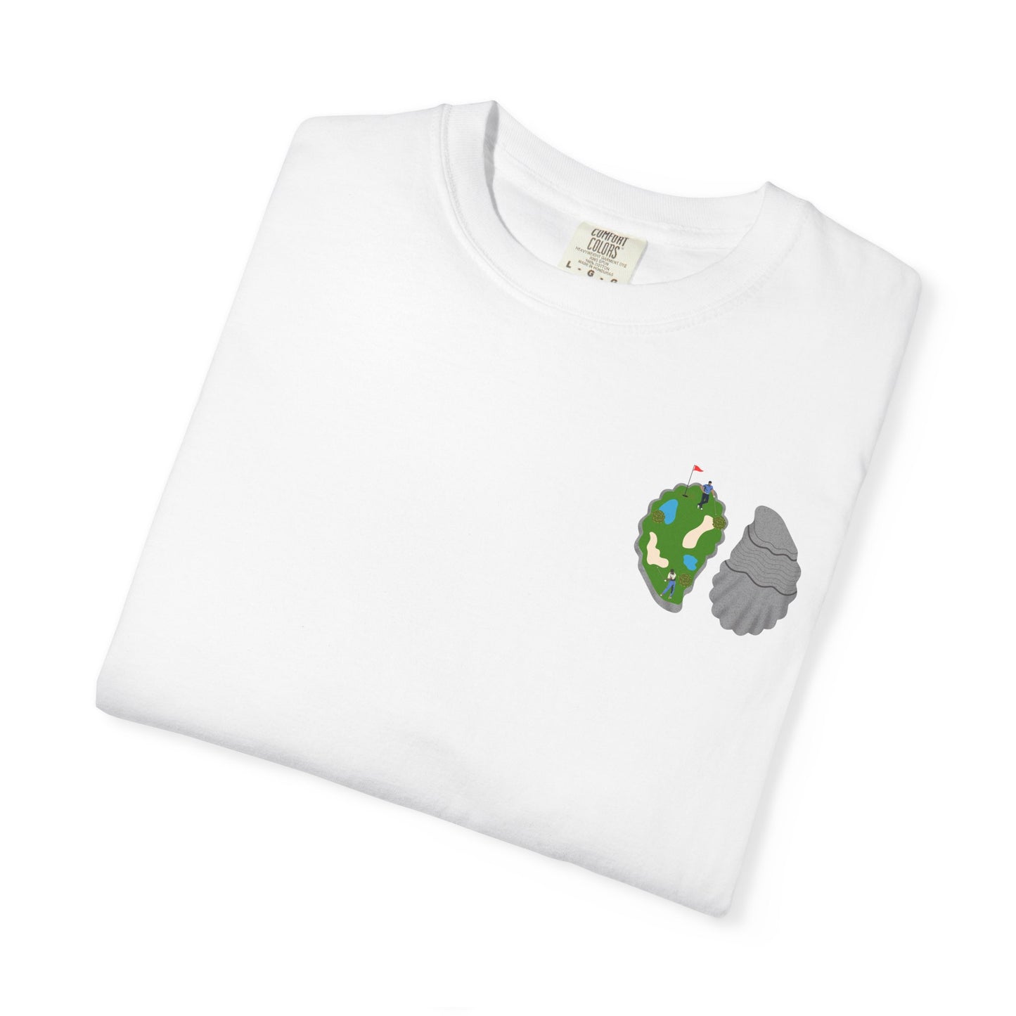 Shuck Golf Repeat Golf T-Shirt — Oyster & Golfer Coastal Tee