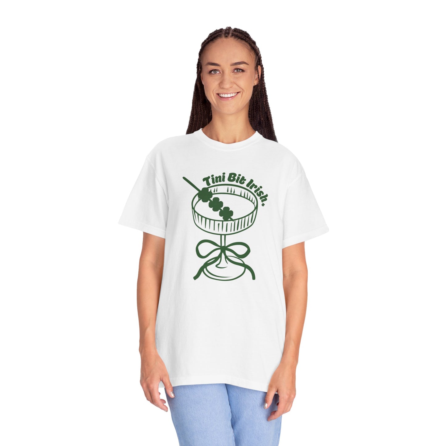 Tiny Bit Irish T-Shirt — Martini & Shamrock St. Patrick’s Day Tee