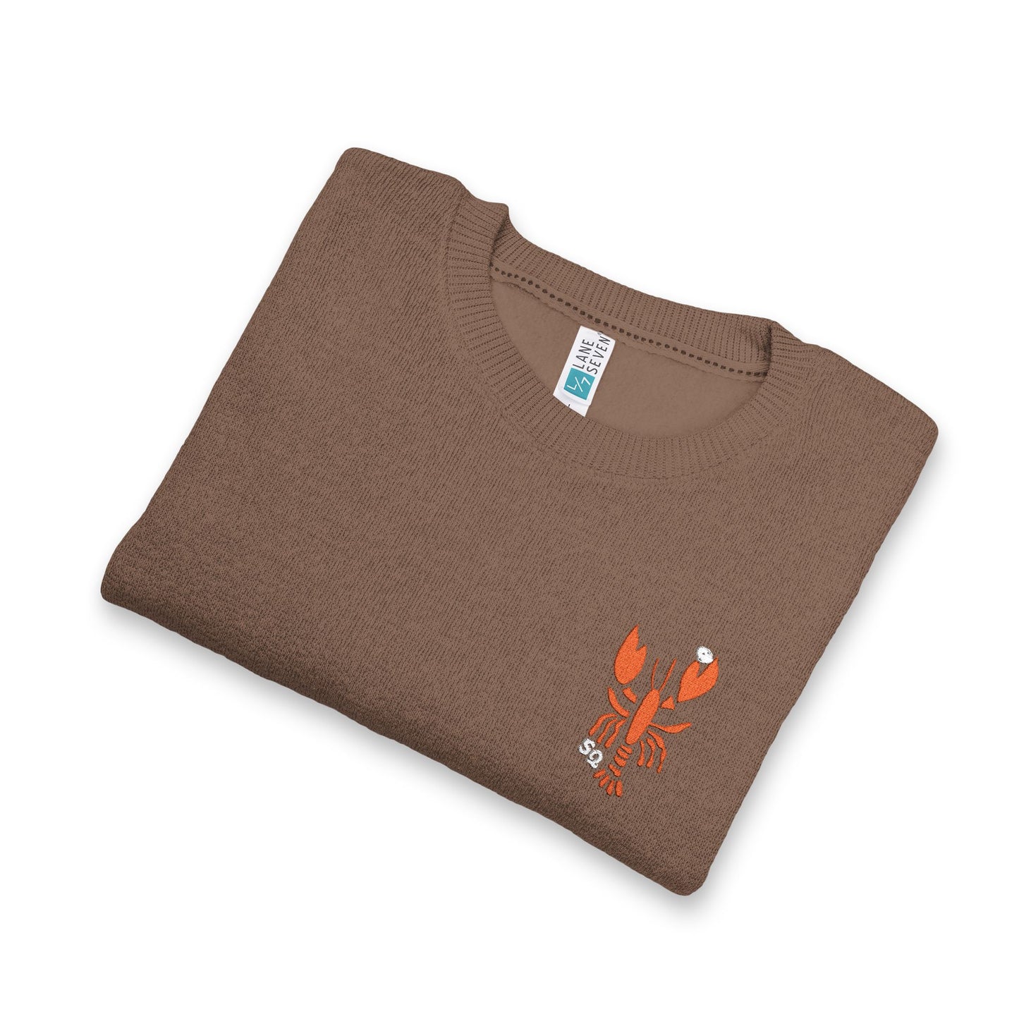Embroidered Salty Quahog Lobster Knit Crewneck