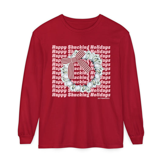 Happy Shucking Holidays Long Sleeve T-Shirt