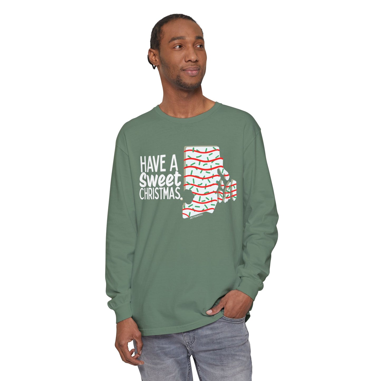 RI Shaped Holiday Cake- Long Sleeve