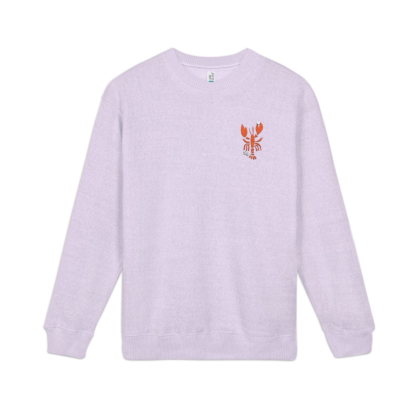 Embroidered Salty Quahog Lobster Knit Crewneck