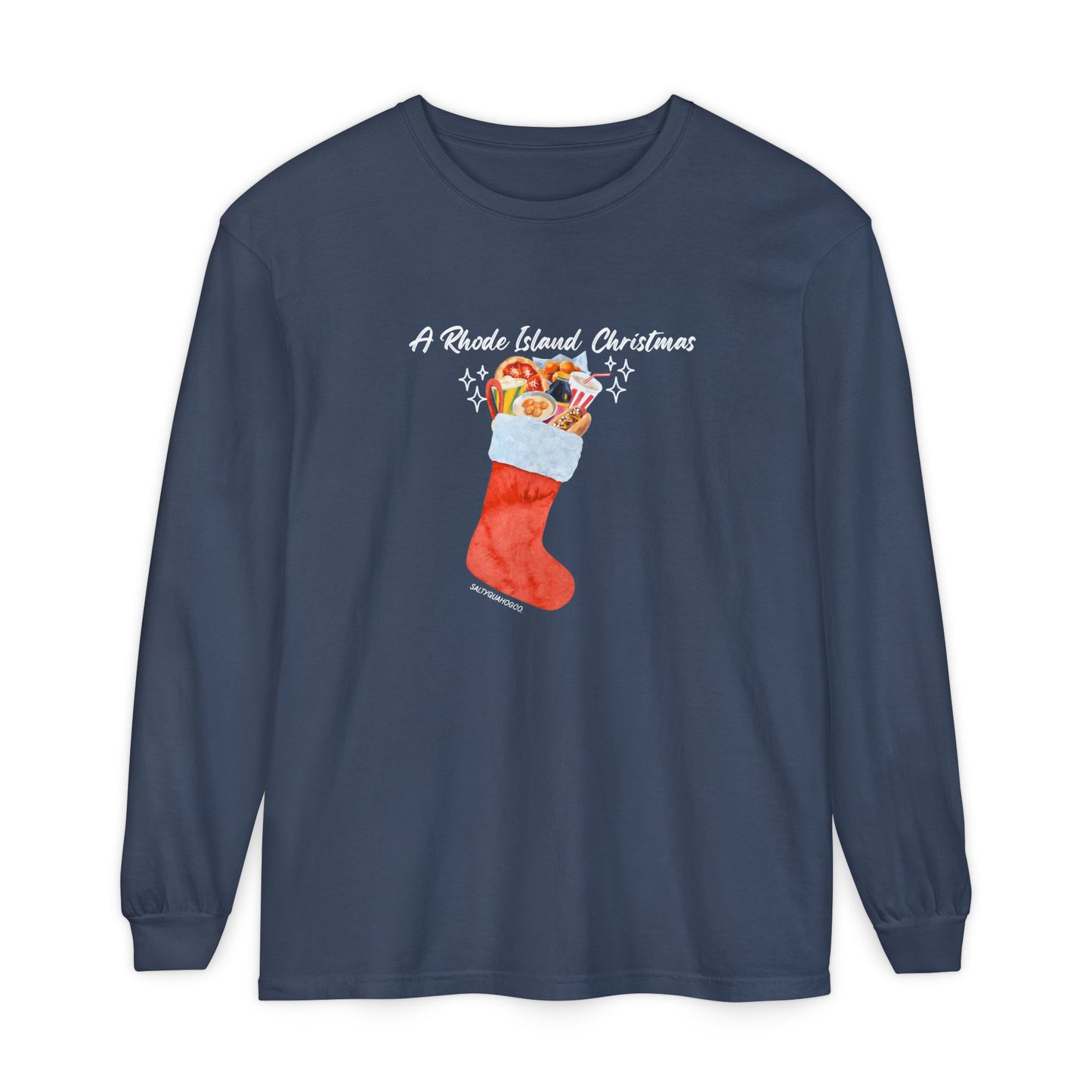 A Rhode Island Christmas- Long Sleeve T-Shirt