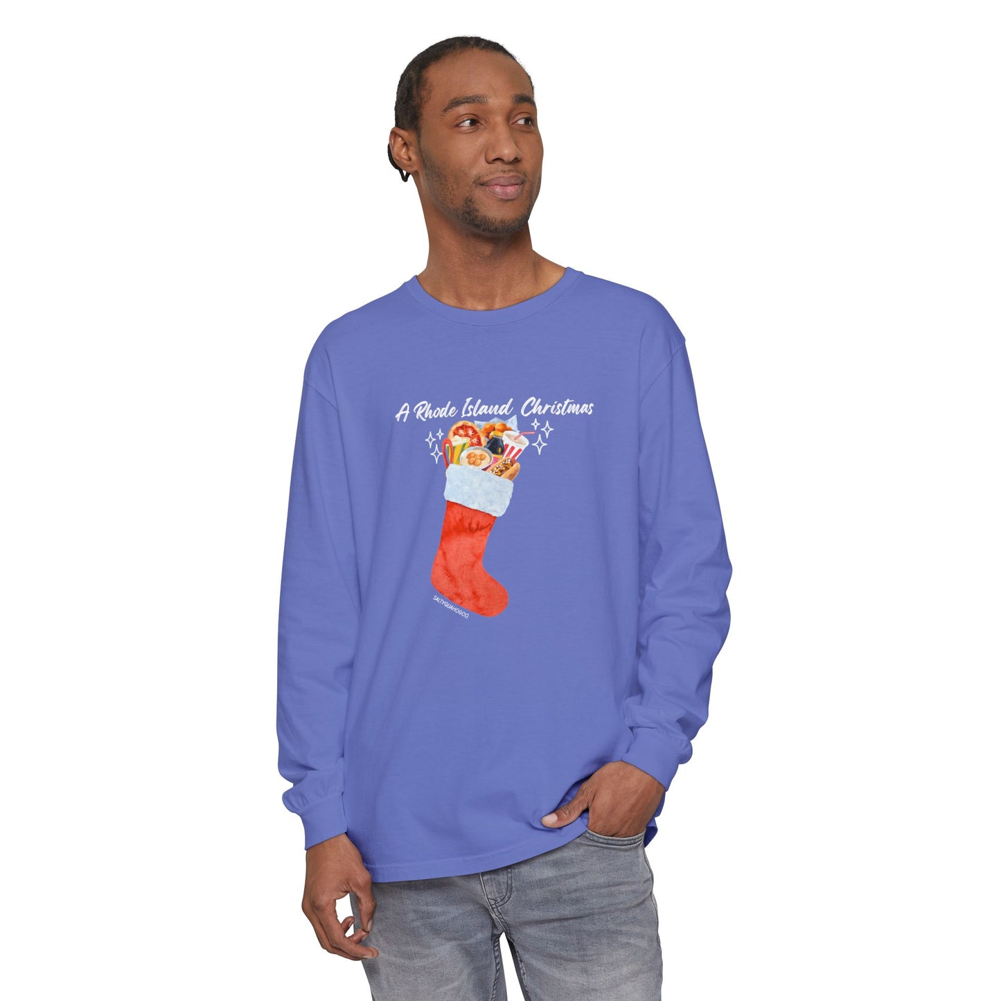 A Rhode Island Christmas- Long Sleeve T-Shirt