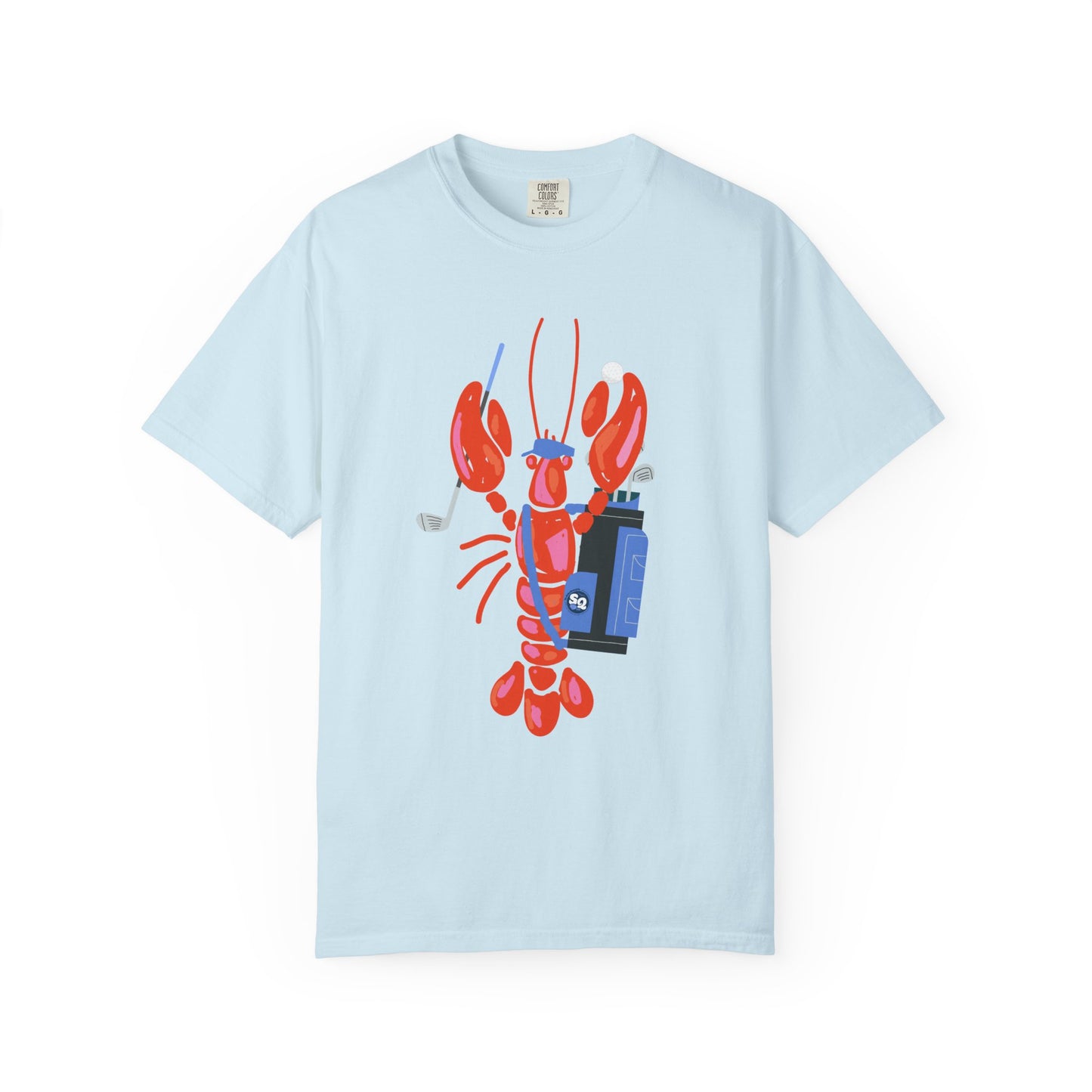 Salty Lobster Golfer- Golfer Coastal Tee