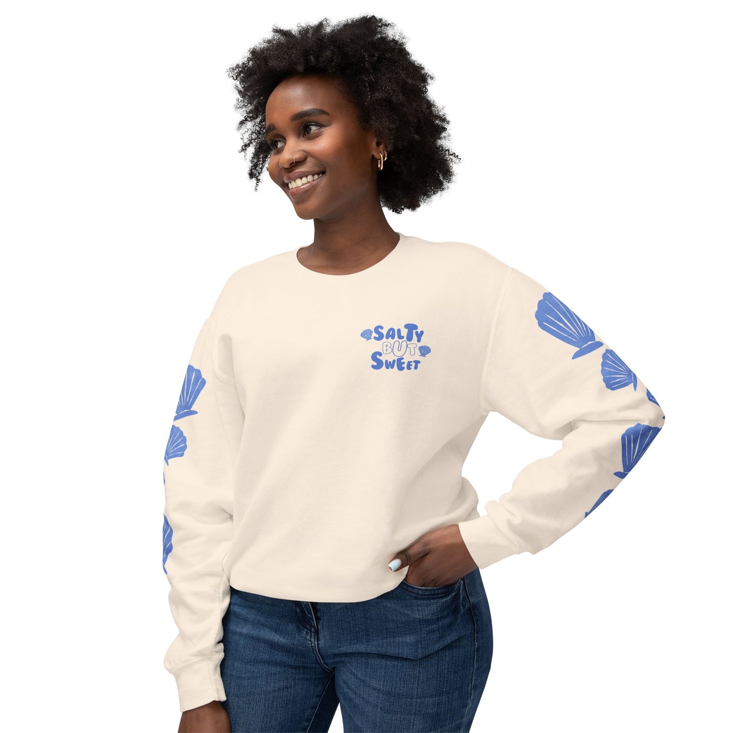 Salty But Sweet Unisex Lightweight Crewneck Sweatshirt