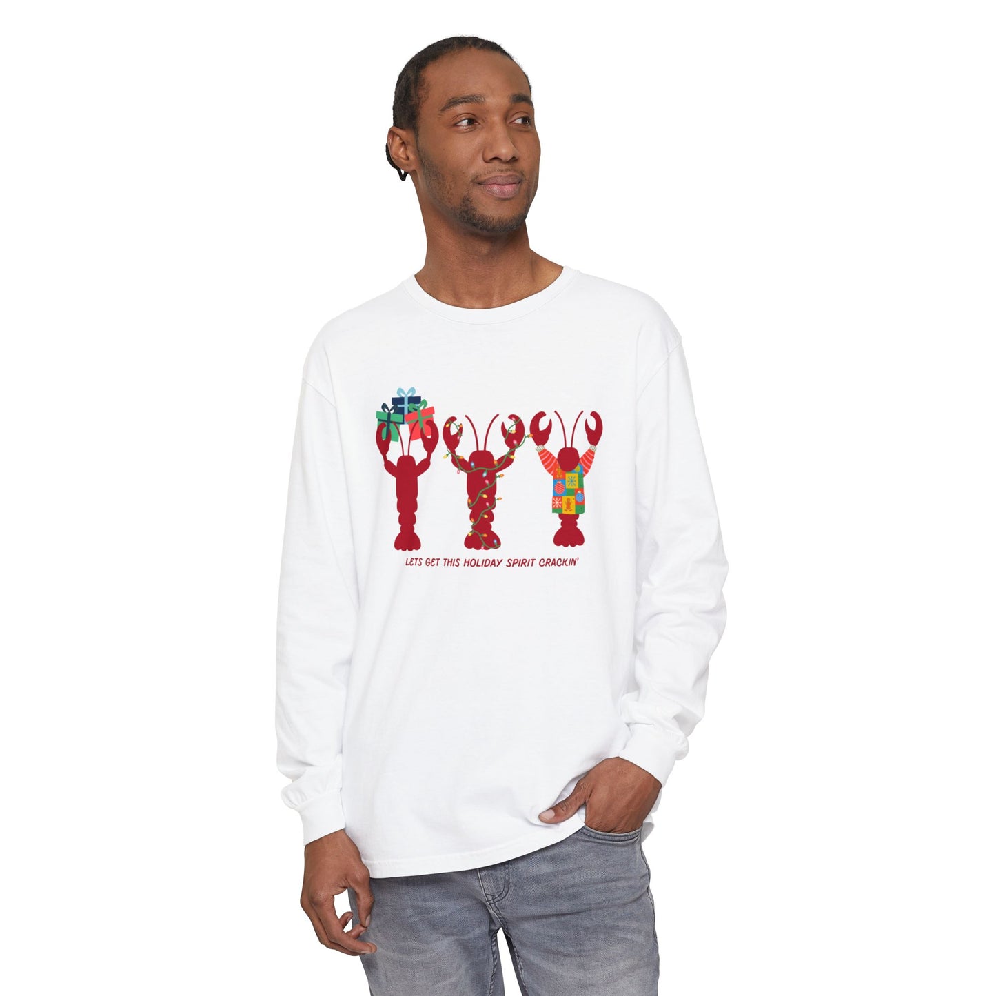 Lets Get This Holiday Spirit Crackin- Long Sleeve