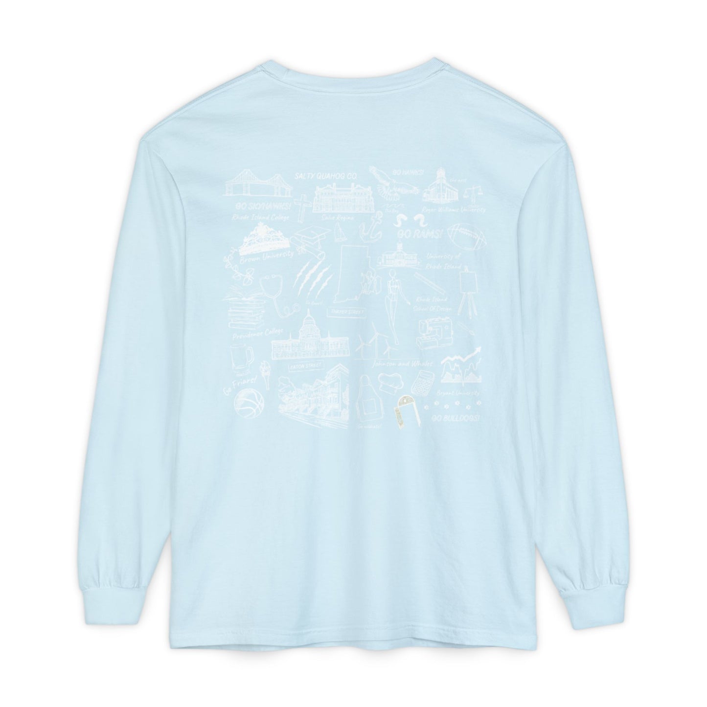 College Sketch Unisex Long Sleeve T-Shirt