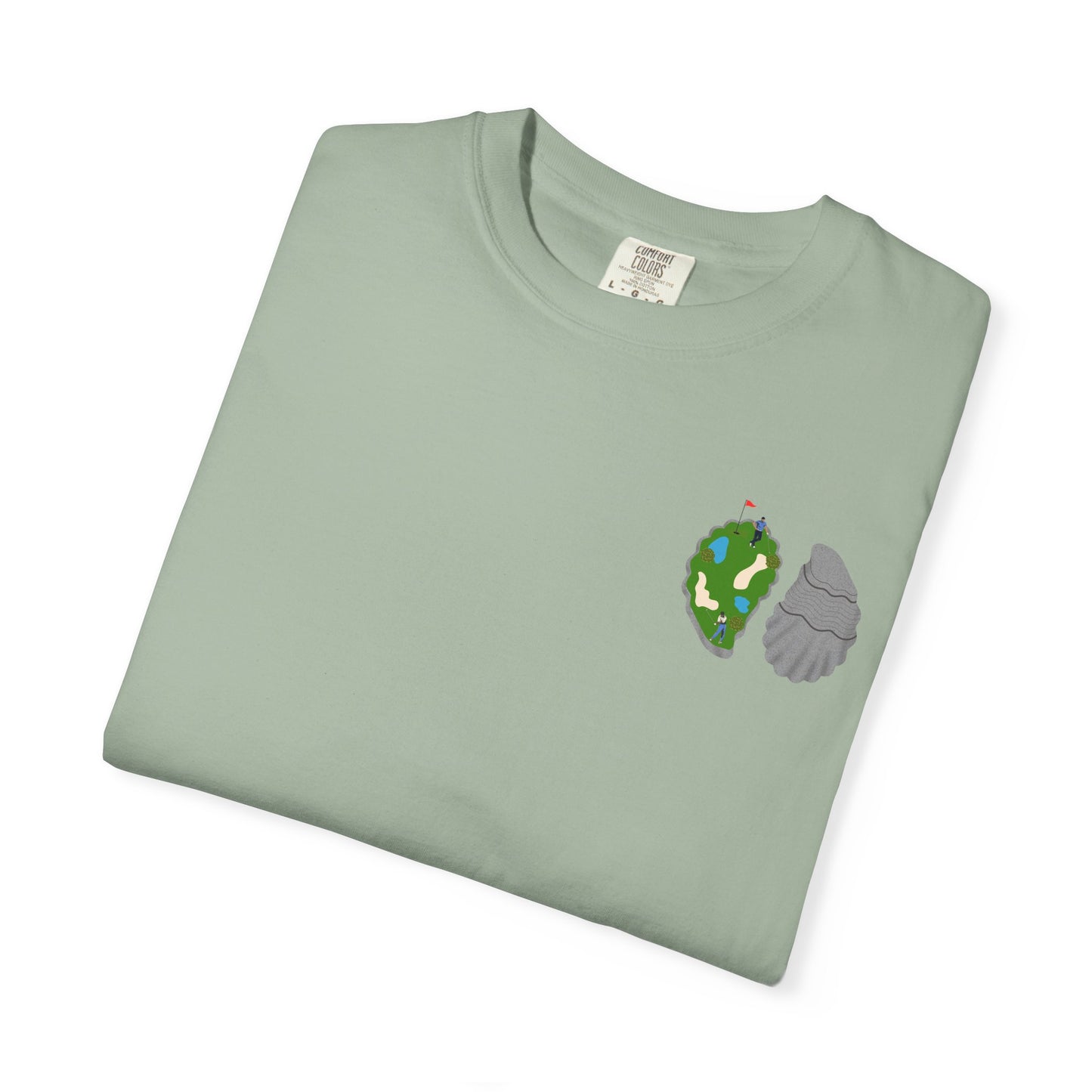 Shuck Golf Repeat Golf T-Shirt — Oyster & Golfer Coastal Tee
