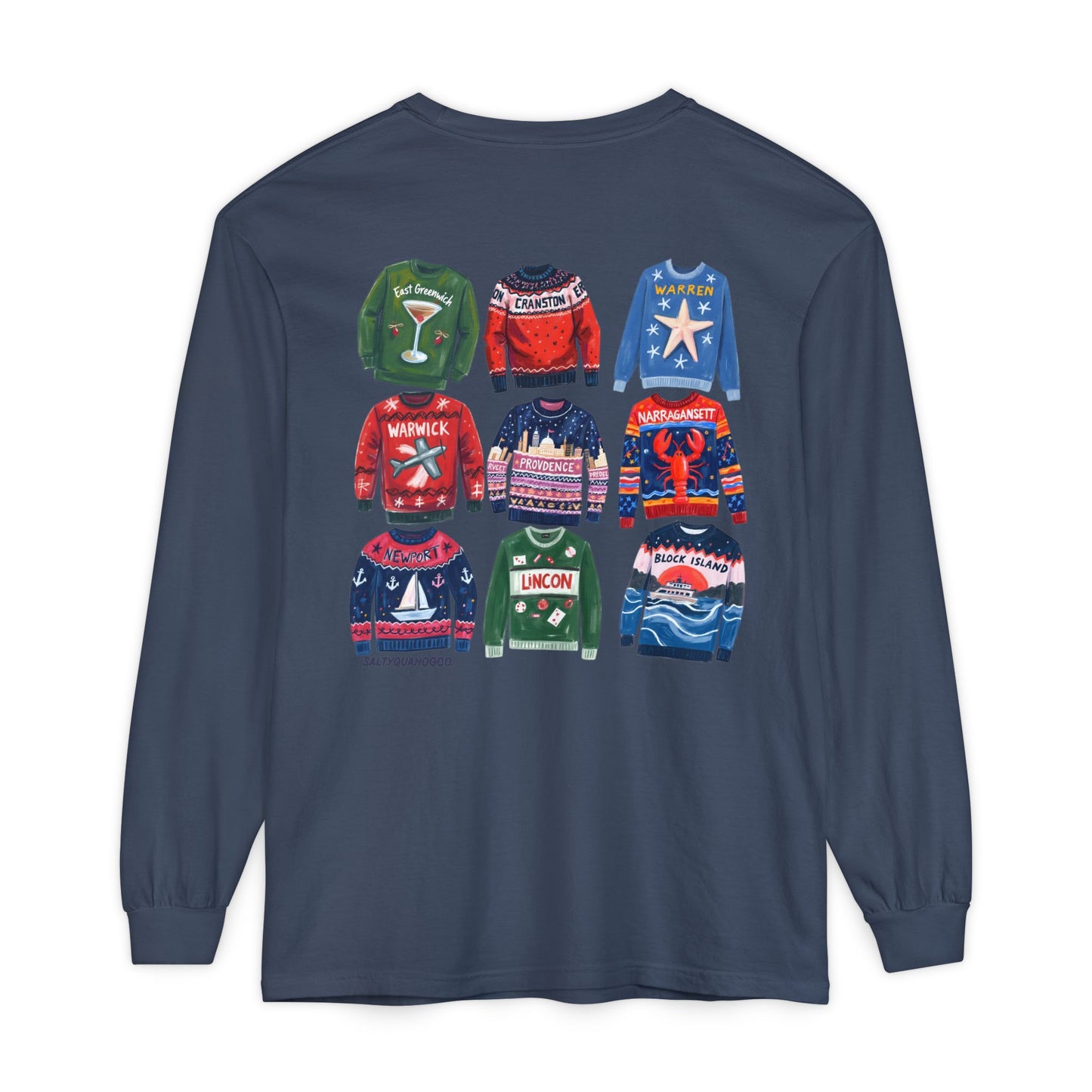 RI Ugly Sweater - Long Sleeve T-Shirt
