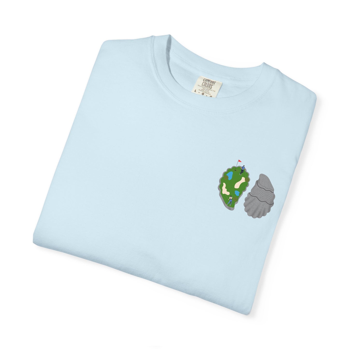 Shuck Golf Repeat Golf T-Shirt — Oyster & Golfer Coastal Tee