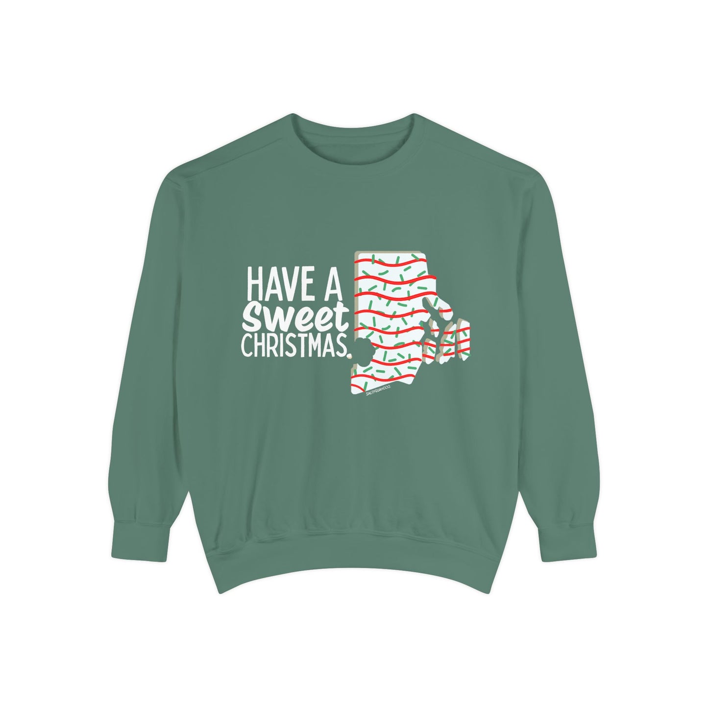 RI Shaped Holiday Cake Crewneck