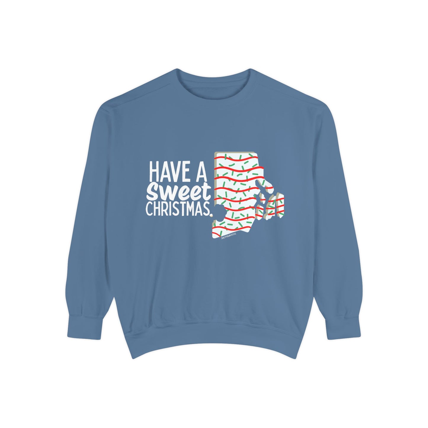 RI Shaped Holiday Cake Crewneck