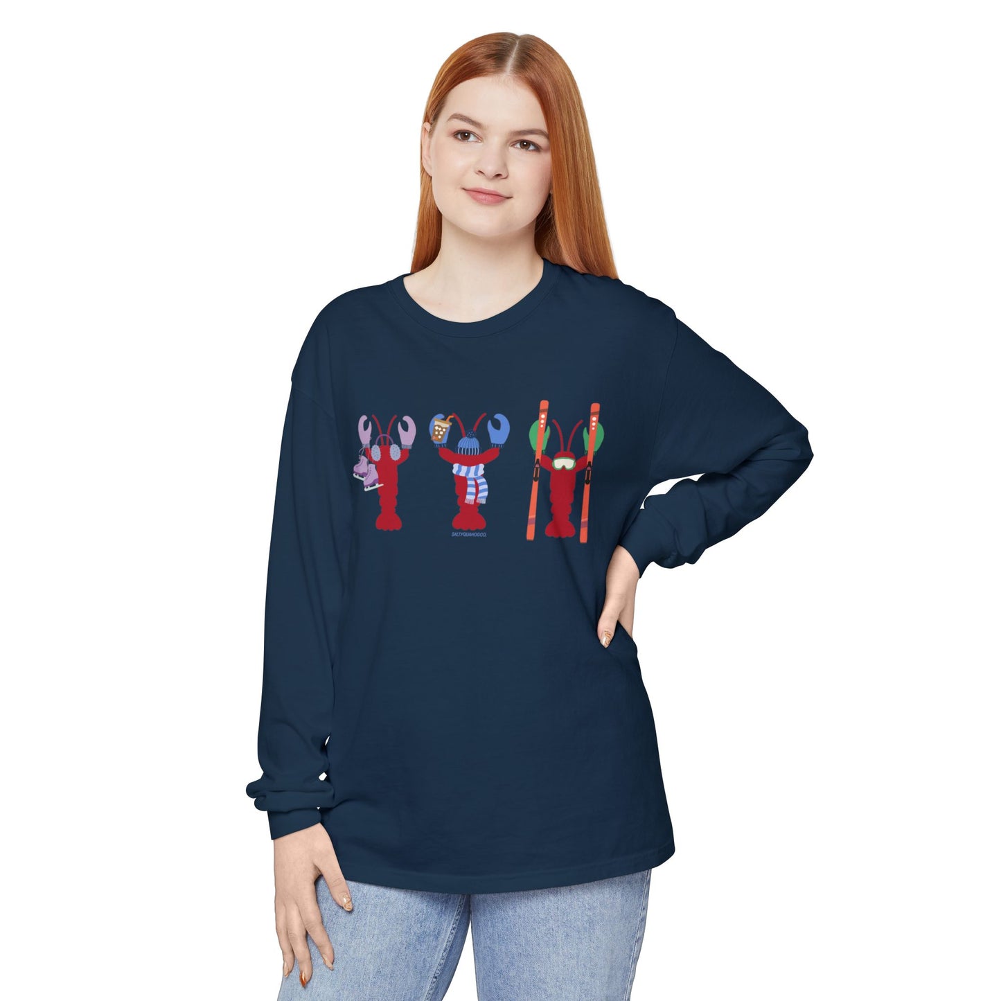 East Coast Winter Lobsters - Long Sleeve T-Shirt