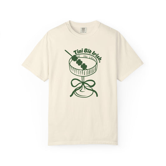 Tiny Bit Irish T-Shirt — Martini & Shamrock St. Patrick’s Day Tee