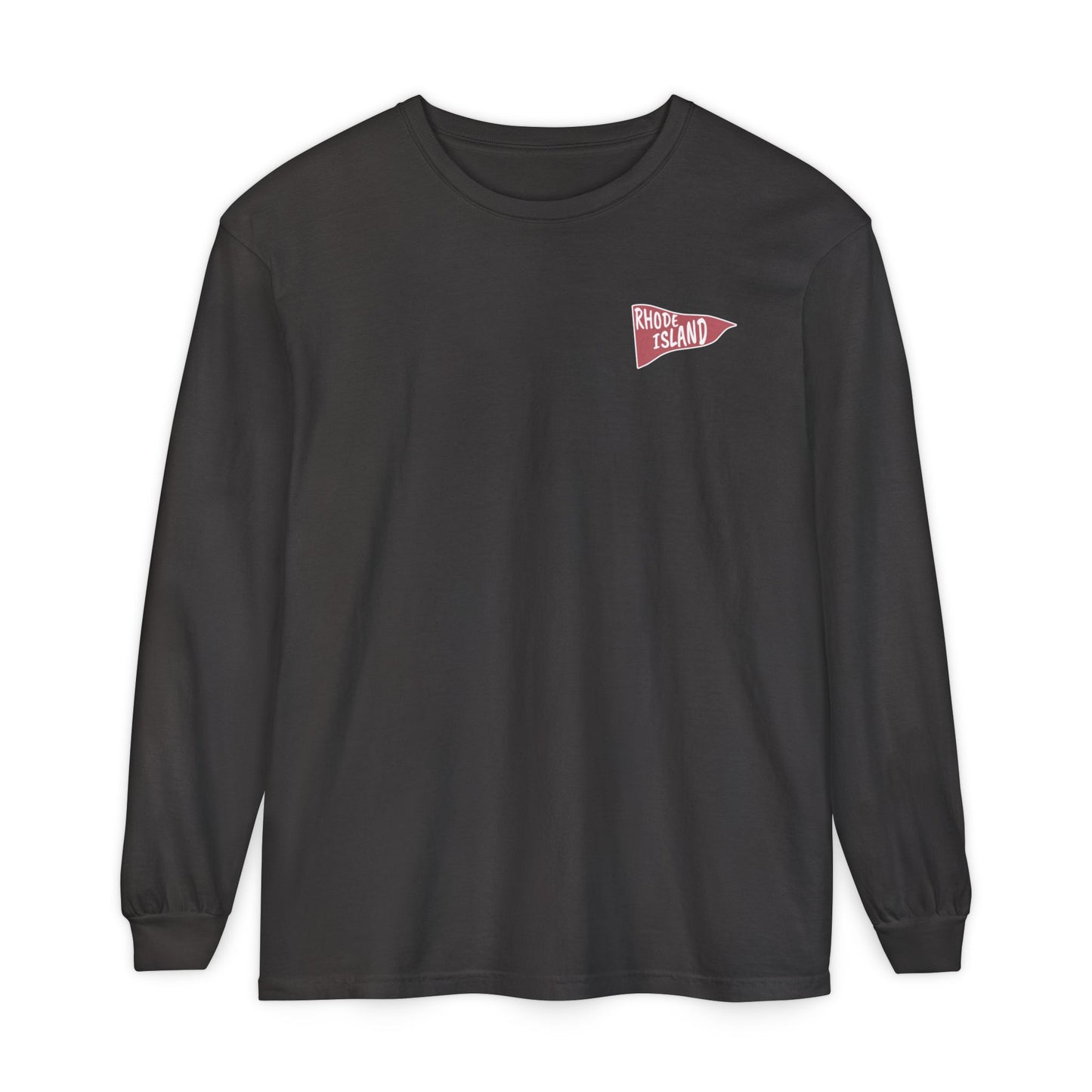 RI College Sketched Unisex Long Sleeve T-Shirt Red Flag