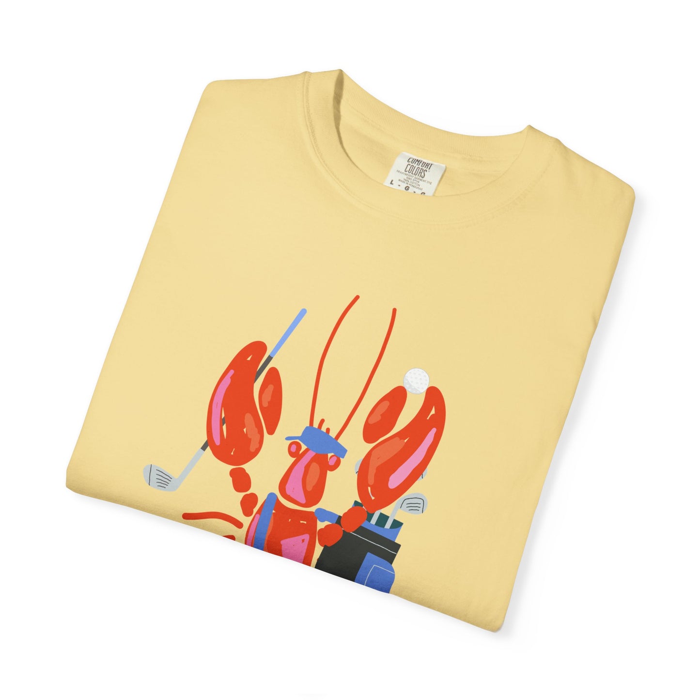 Salty Lobster Golfer- Golfer Coastal Tee