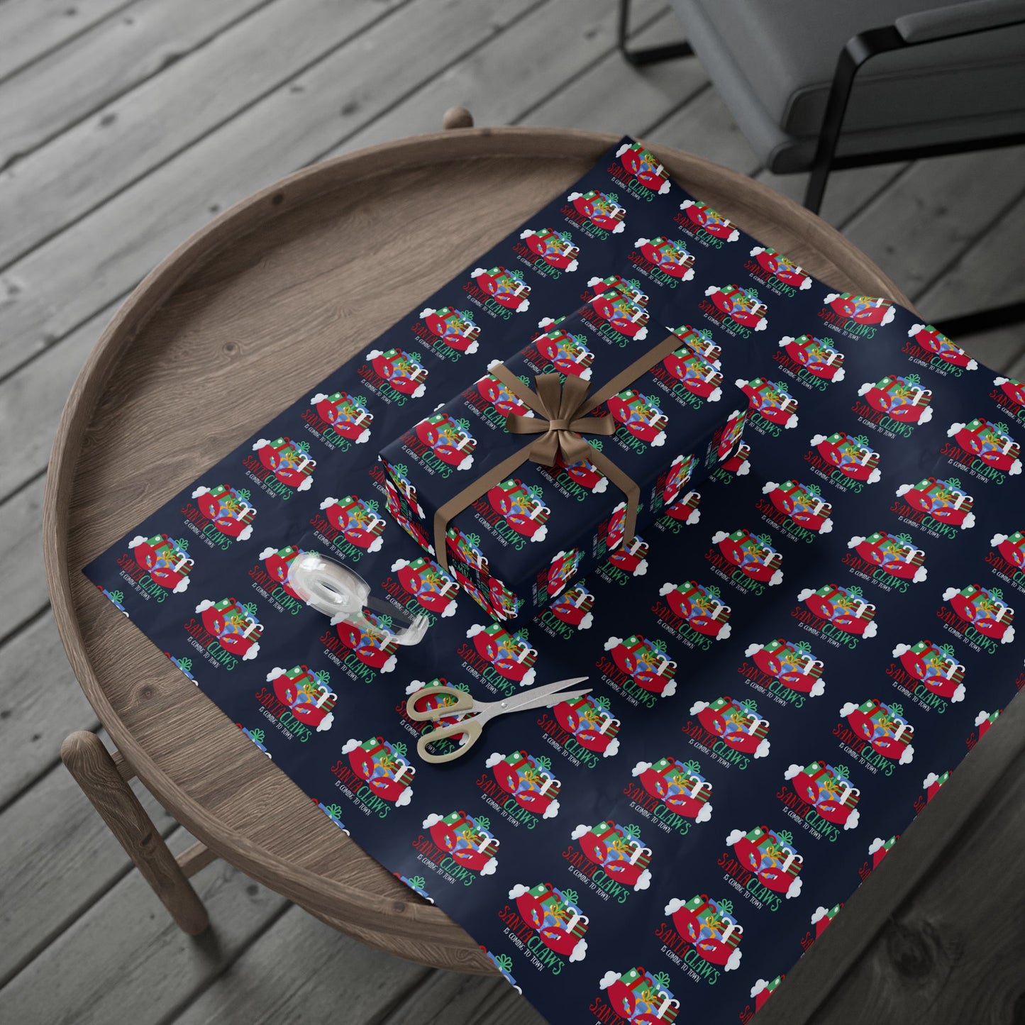 Santa Claws Wrapping Paper
