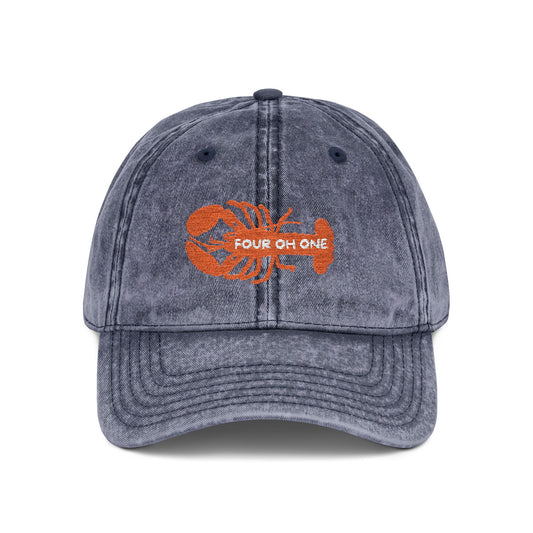 Cap with Lobster Embroidery, Rhode Island Design