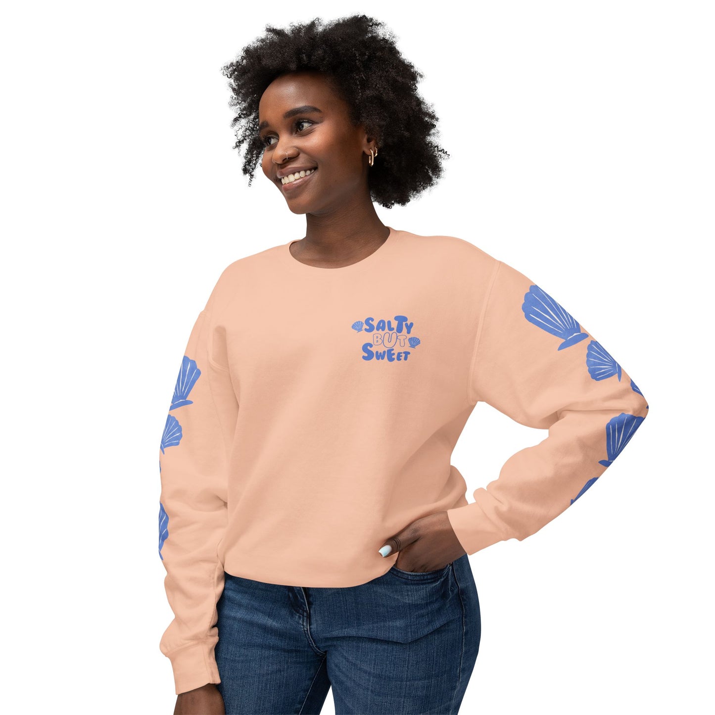 Salty But Sweet Unisex Lightweight Crewneck Sweatshirt