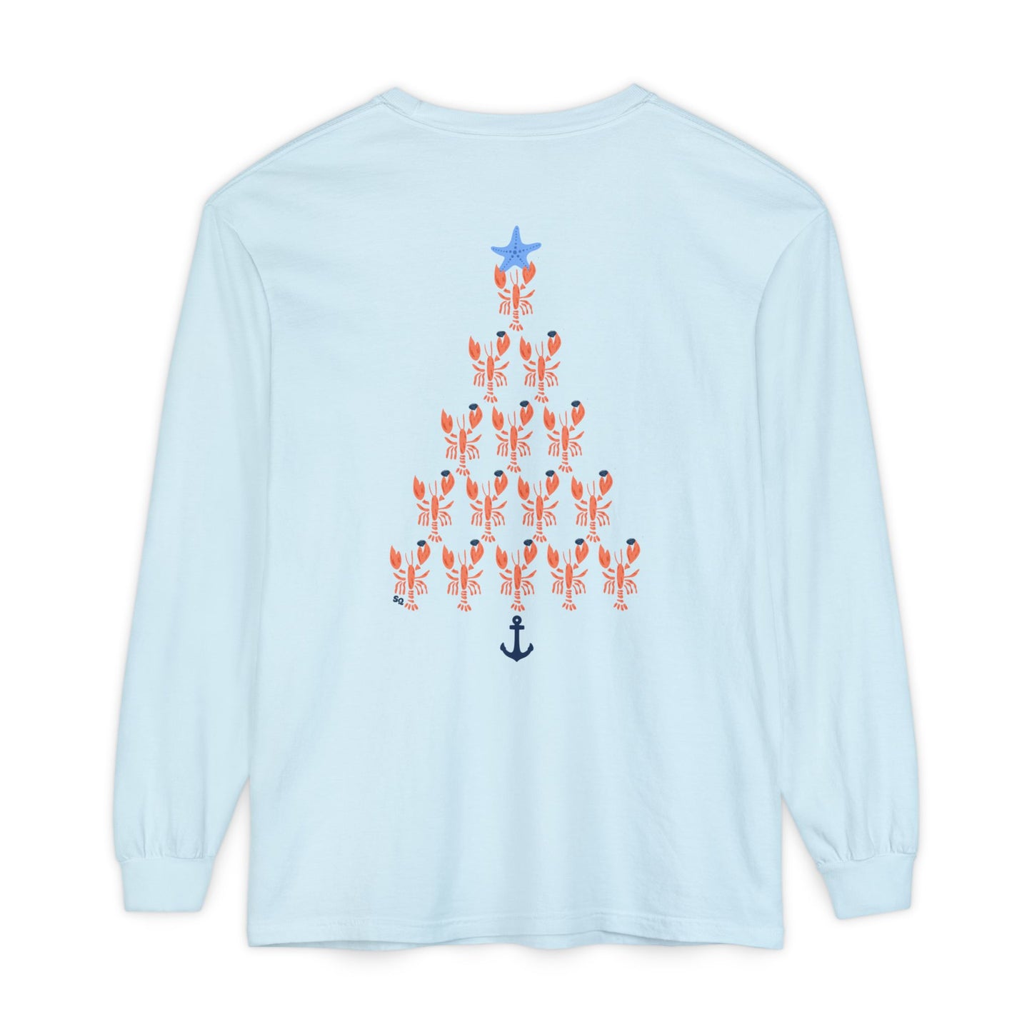 Quahog Lobster Shaped as a Lobster - Long Sleeve T-Shirt