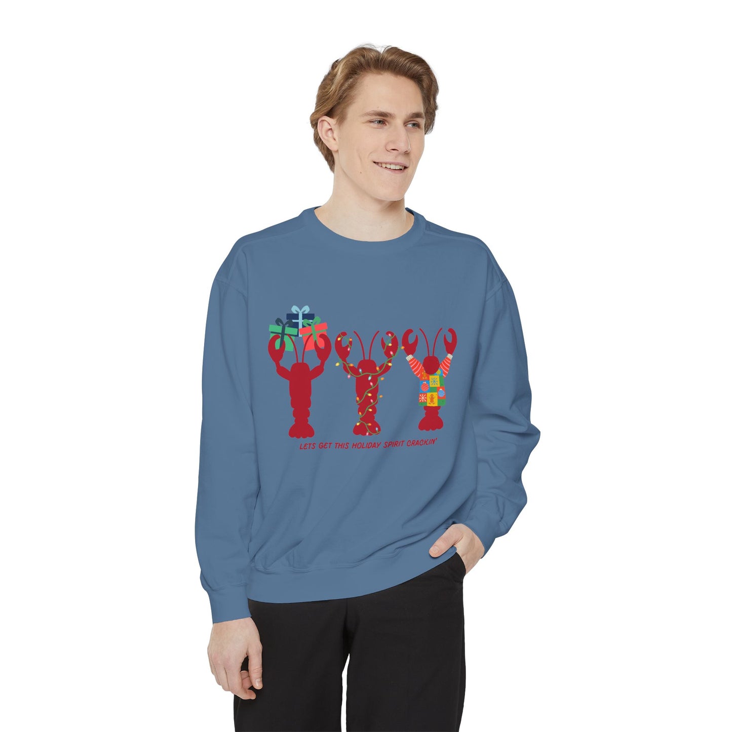 Lets Get This Holiday Spirit Crackin-Crewneck