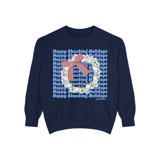 Happy Shucking Holidays-Crewneck