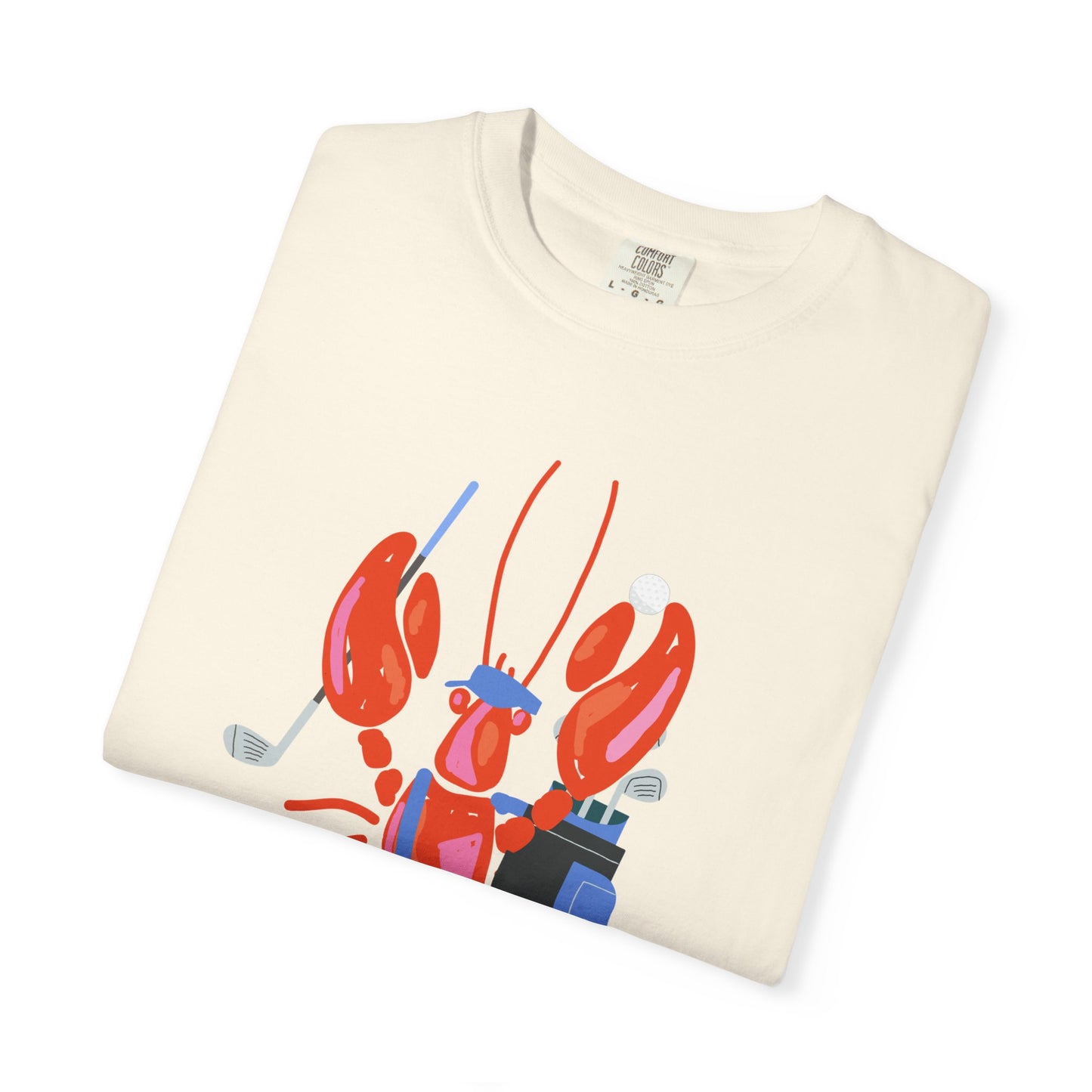 Salty Lobster Golfer- Golfer Coastal Tee