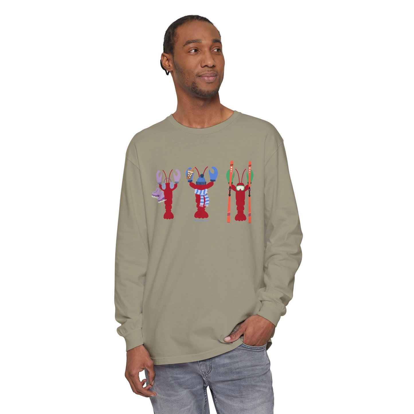 East Coast Winter Lobsters - Long Sleeve T-Shirt