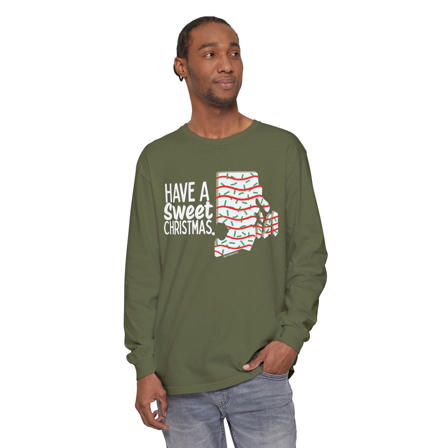 RI Shaped Holiday Cake- Long Sleeve