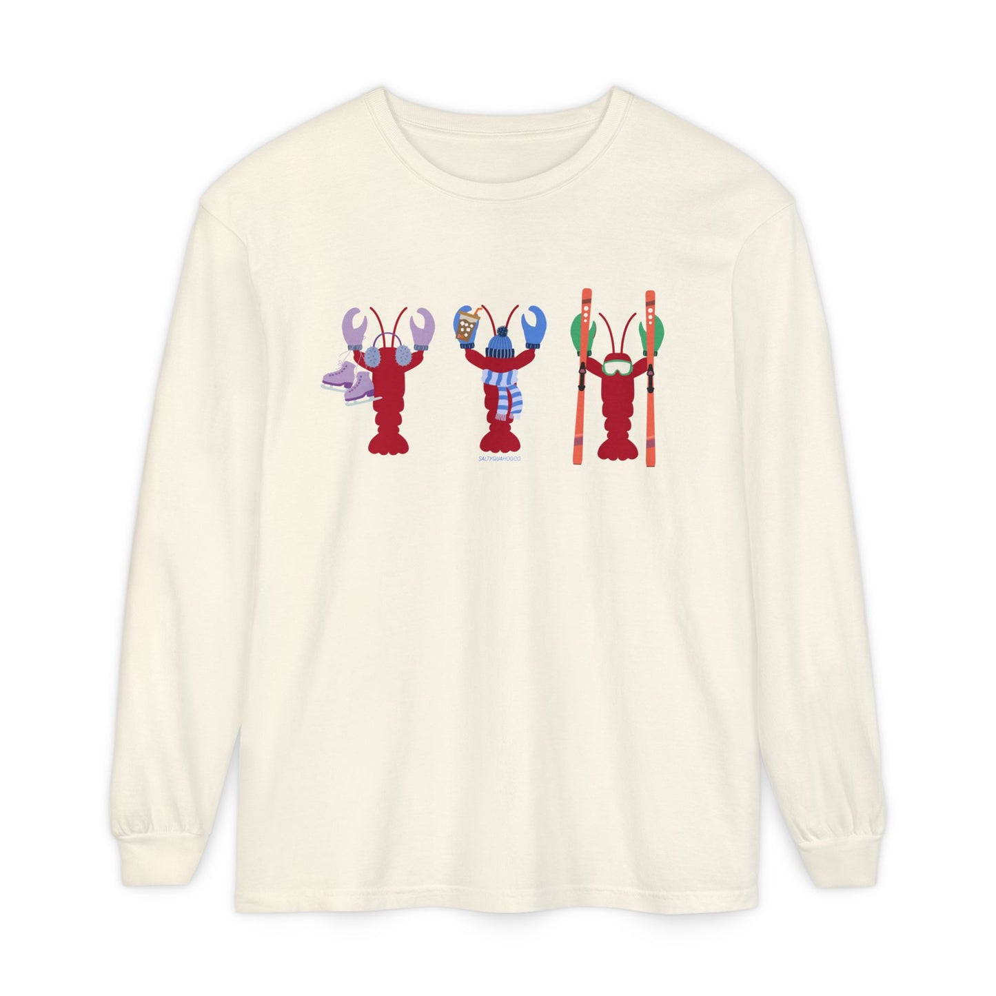 East Coast Winter Lobsters - Long Sleeve T-Shirt