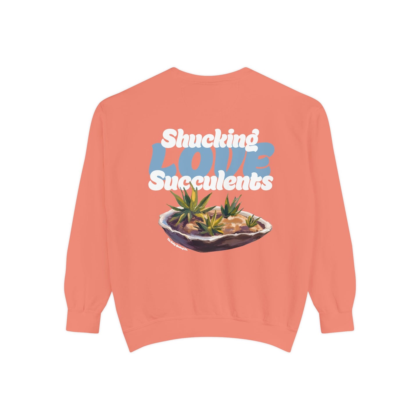 Shucking Love Succulent Graphic Sweatshirt Crewneck