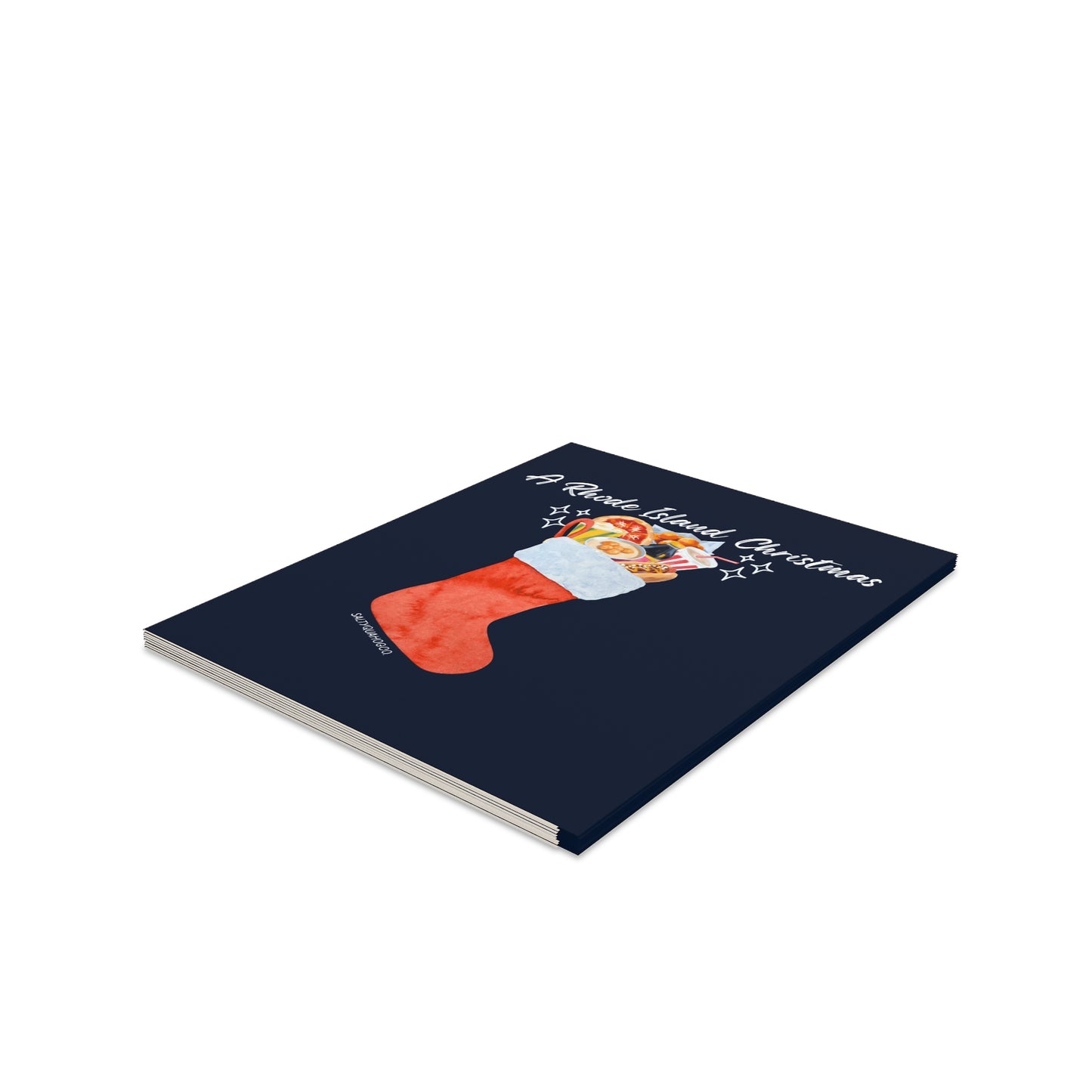 A Rhode Island Christmas-Holidays Greeting Cards (8, 16, 24 pcs)