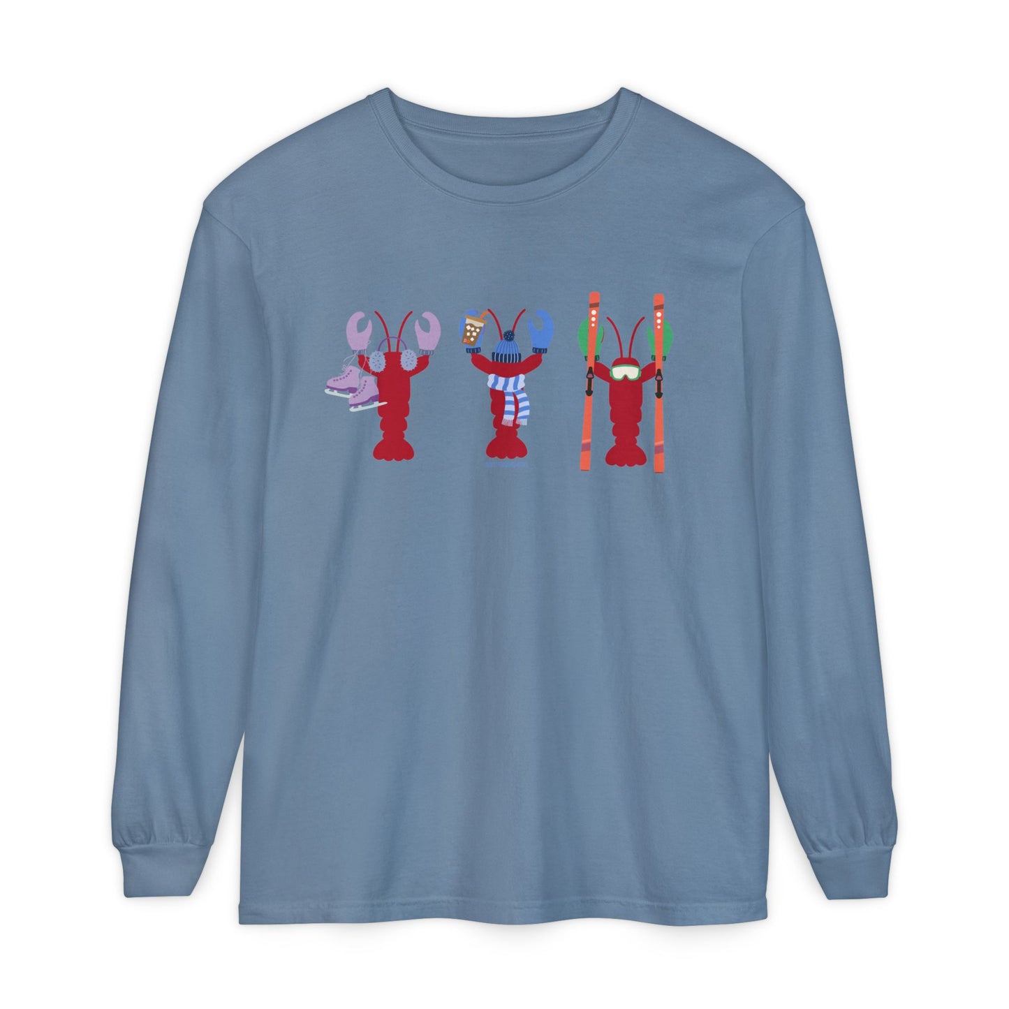 East Coast Winter Lobsters - Long Sleeve T-Shirt