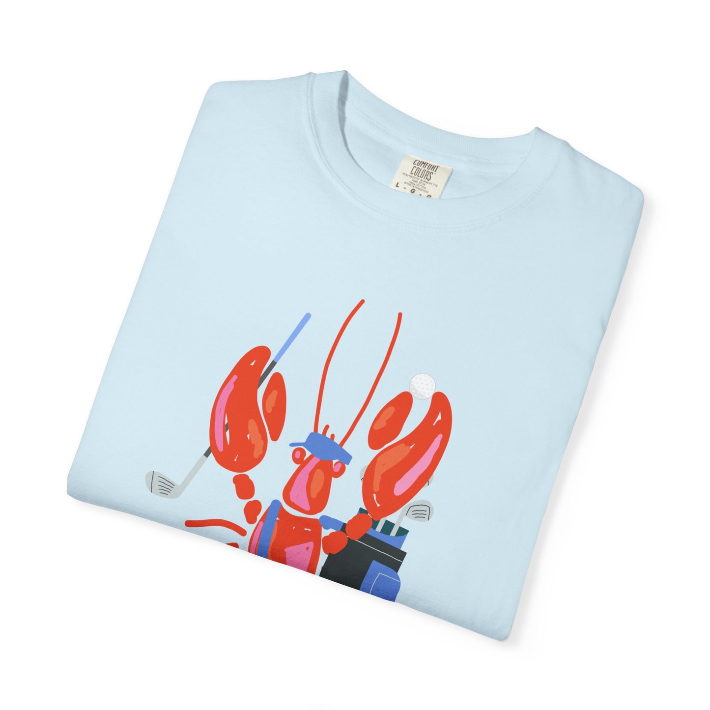 Salty Lobster Golfer- Golfer Coastal Tee