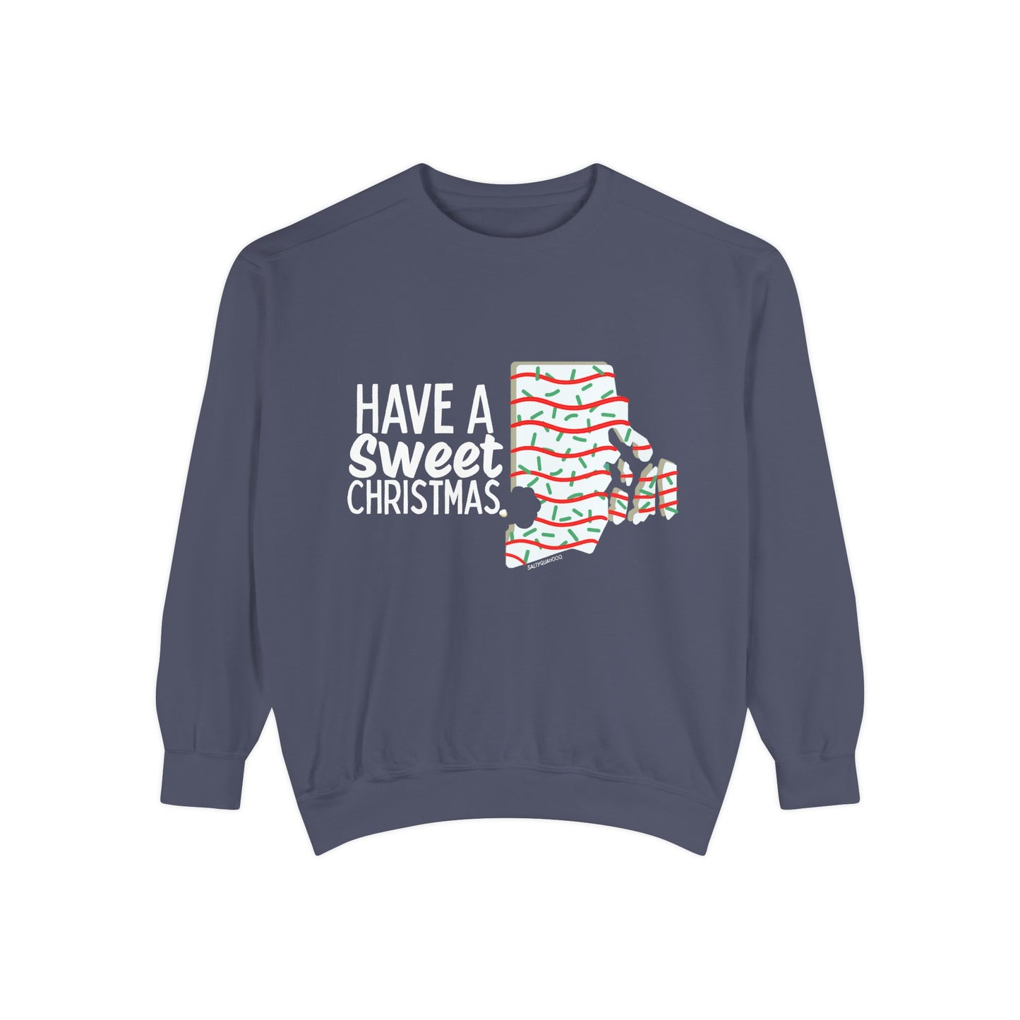 RI Shaped Holiday Cake Crewneck